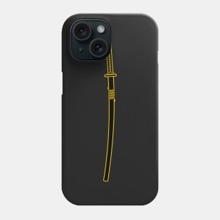 Katana (black and gold) Phone Case