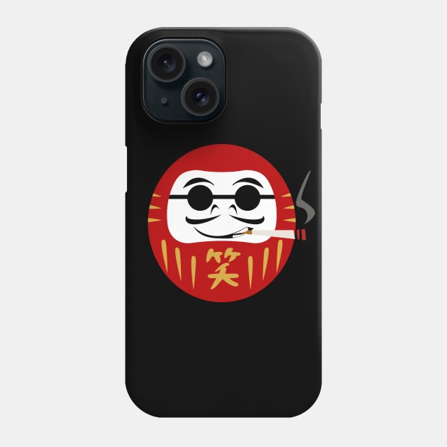 Cool smoking Daruma (達磨) doll wearing sunglasses Phone Case by FOGSJ