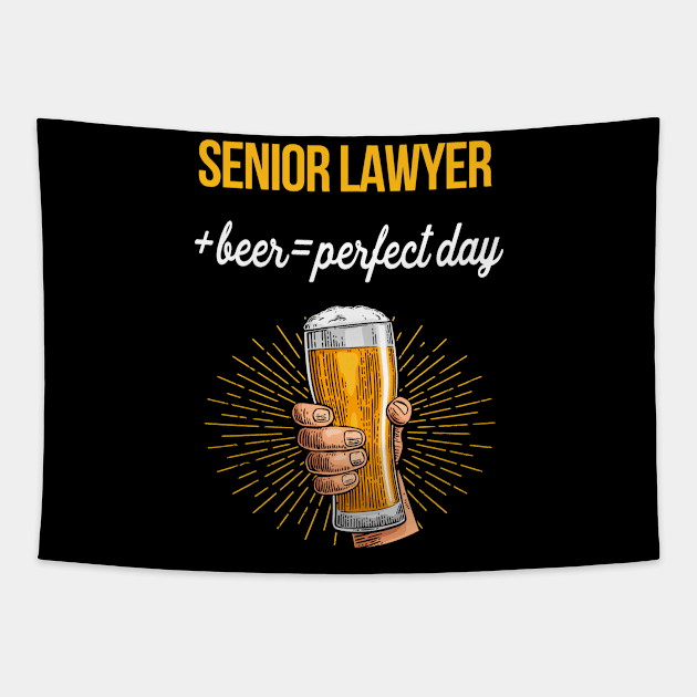 Senior Lawyer Beer T-Shirt Senior Lawyer Funny Gift Item Tapestry by Bushf