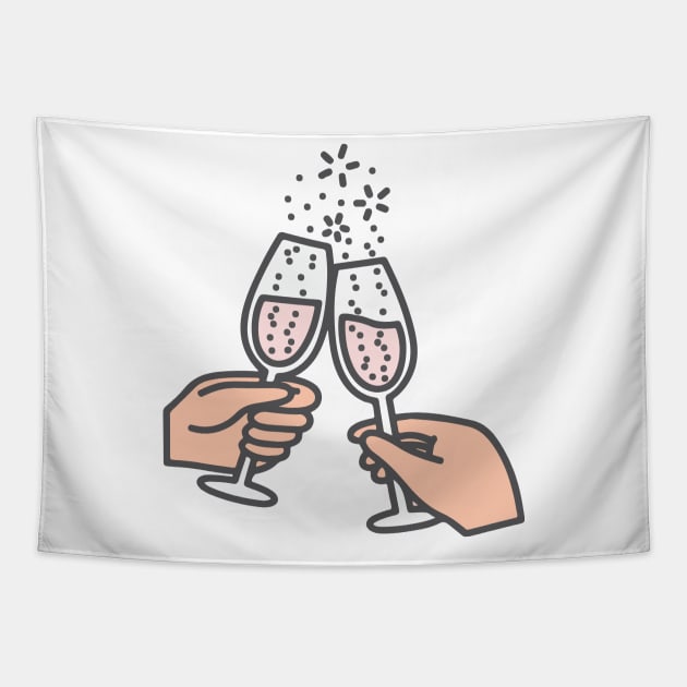 Cheers! Tapestry by Ashleigh Green Studios