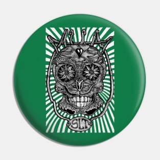 Mexican skull, day of the dead cinco de mayo Mexico Sugar Pin