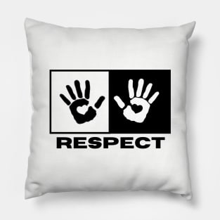 Two Hands Respect Pillow