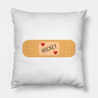 Hockey bandaid, hockey patch Pillow