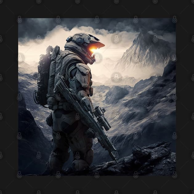 Halo Master Chief Original Artwork by Labidabop