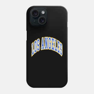 Los Angeles - Block Arch - Black Blue/Gold Phone Case