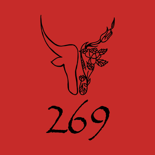 Bull Rose 269 by AnimalRightsApparel