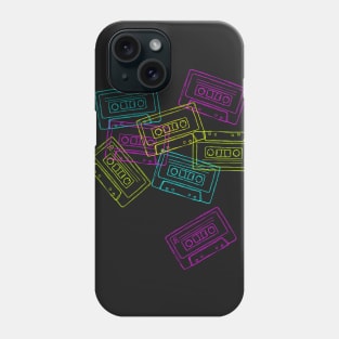 Neon Cassette Tapes Phone Case