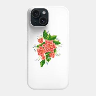 Bouquet with red flowers Phone Case