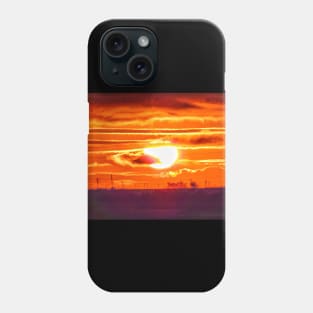 Fiery red sunset Phone Case