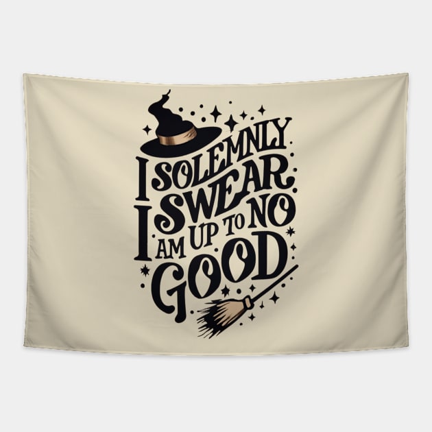 I Solemnly Swear That I Am Up to No Good - Wizard Tapestry by Fenay-Designs