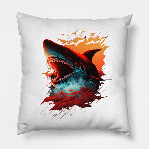 Shark Design Pillow by Labidabop