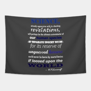 HP Lovecraft Science Quote Tapestry