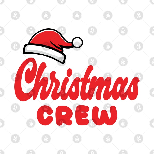 Christmas Crew Red Text Typography by JaussZ