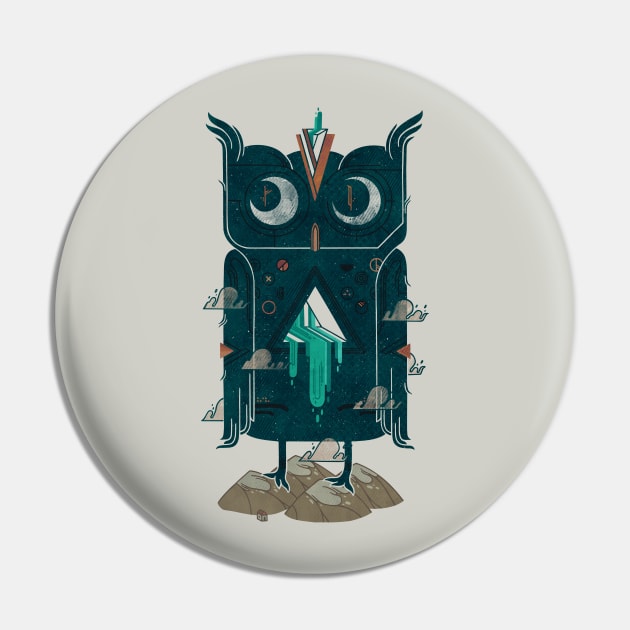 Night Owl Pin by againstbound