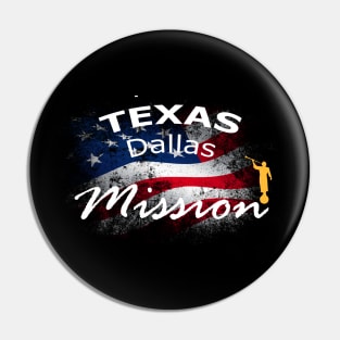 Texas Dallas Mormon LDS Mission Missionary Gift Pin