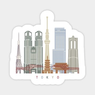 Tokyo V3 skyline poster Magnet