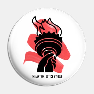 Art of Justice Torch Pin