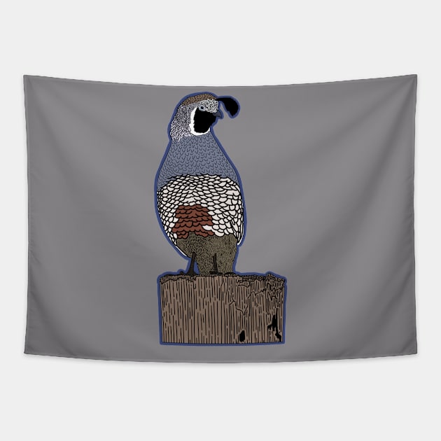 Quail Tapestry by Forest Press Co