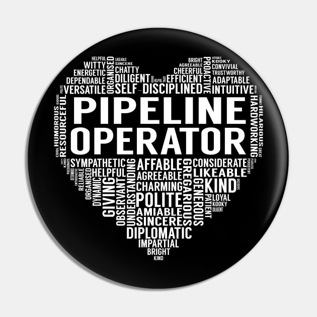 Pipeline Operator Heart Pin by LotusTee