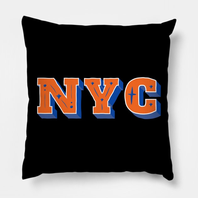 NYC New York City Pillow by LThings