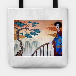 Geisha and the Mountains Tote