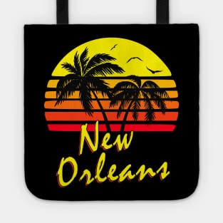 New Orleans Retro Sunset Tote