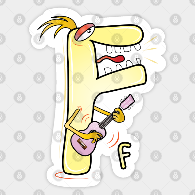 Funny Alphabet Lore Letter F - Alphabet Letters - Sticker | TeePublic Funny Alphabet Lore Letter F - Alphabet Letters - Sticker | TeePublic