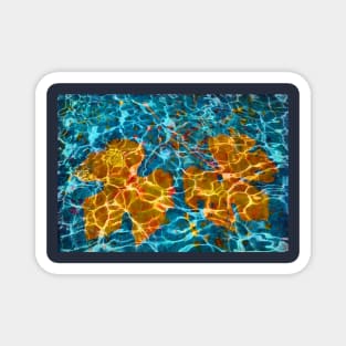 Autumn leaves in water Magnet