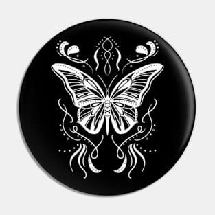 Butterfly totem White Pin