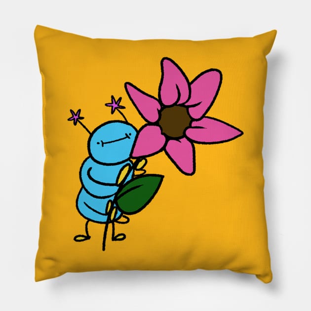 Buggy Flower Pillow by Possumpaints