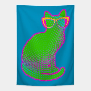 Girly Nerd Cat Tapestry