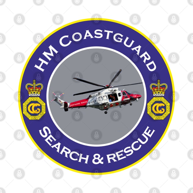 HM Coastguard search and rescue Helicopter by AJ techDesigns