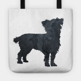 Cairn Terrier Silhouette Art Tote