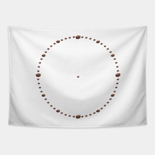 Isolated coffee beans background Tapestry