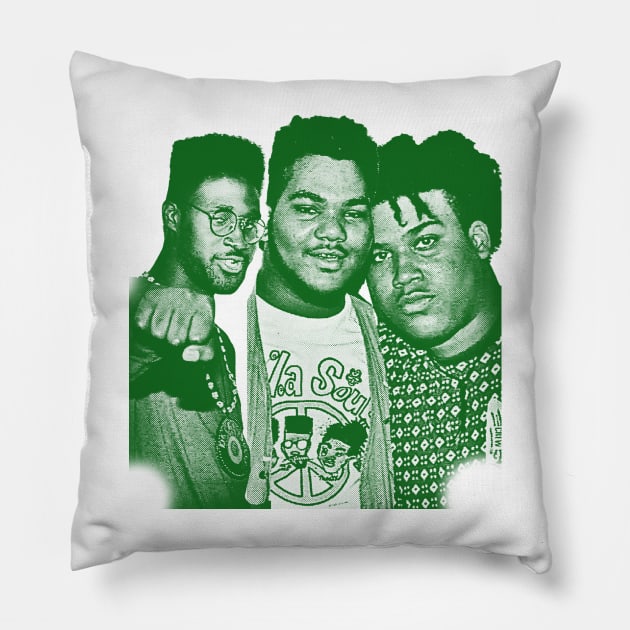 31 artdrawing// de la soul// green solid style Pillow by Loreatees