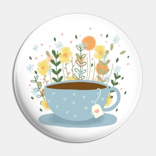 Floral Tea Pin