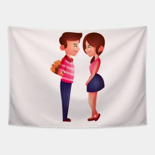 couple | valentine gift Tapestry