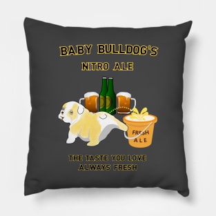 Baby Bulldog's Nitro Ale Pillow