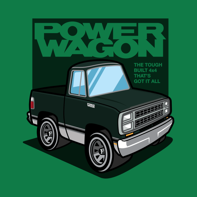 Teal Green Sunfire - Power Wagon (1980 - White-Based) by jepegdesign