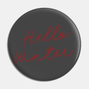 Hello Winter Pin