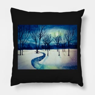 Winter Night No. 3 Pillow