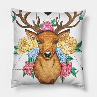 Floral Deer ToG Quote Pillow