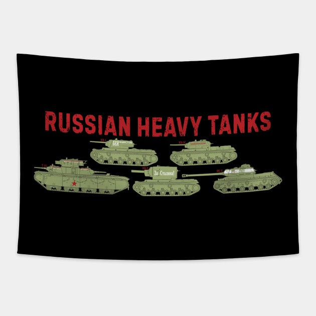 A fan of tanks. Heavy tanks of the USSR WW2 Tapestry by FAawRay