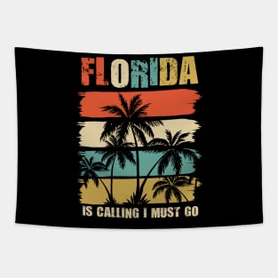 Florida is calling and I must go vintage summer design Tapestry