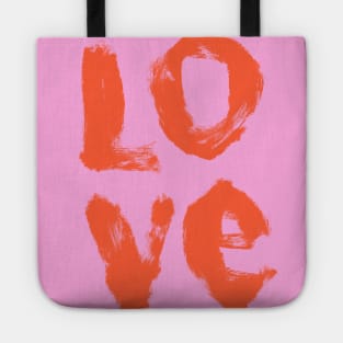 LOVE - in Orange Tote