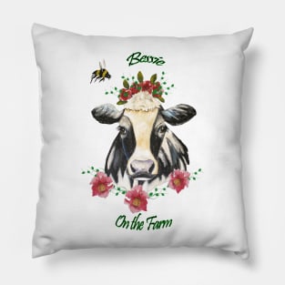 On the Farm - Bessie the Cow Pillow