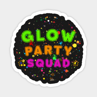 Party Squad Paint Splatter Effect Magnet