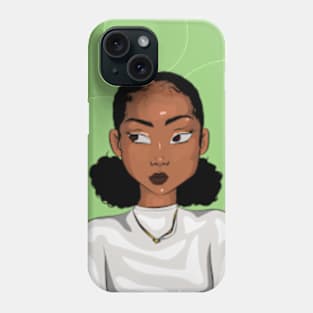 Girl in white Phone Case