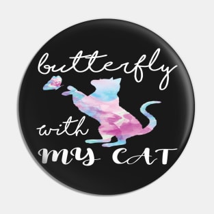 Butterfly with my cat. Pin