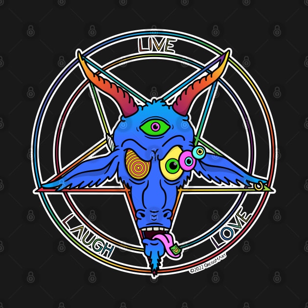 Psychedelic Baphomet by Gregg.M_Art